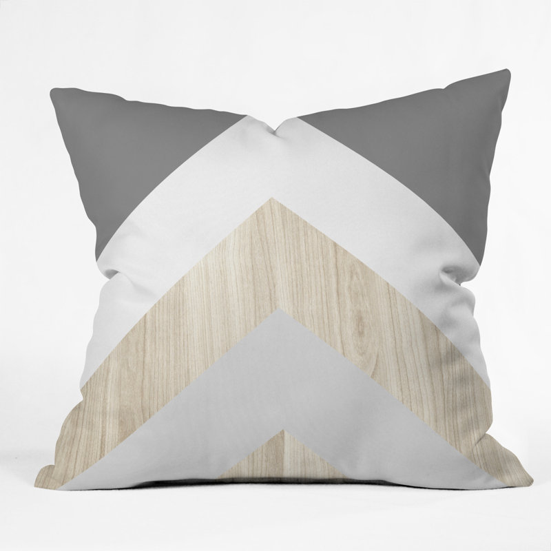 Coussin décoratif pointu à chevrons iveta abolina, 26 po x 26 po