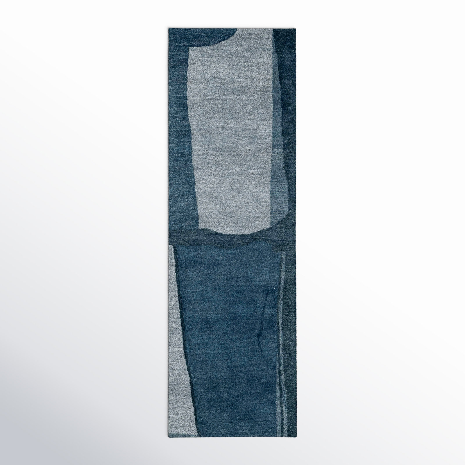 Hand-Tufted Abstract Wool Rug, Runner 2'6" x 8'