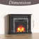 Deneisha 31.49'' W Electric Fireplace with 4600 BTU