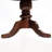1Pc Dining Table Brown Cherry Solid Wood Round Pedestal Table Kitchen Breakfast Table