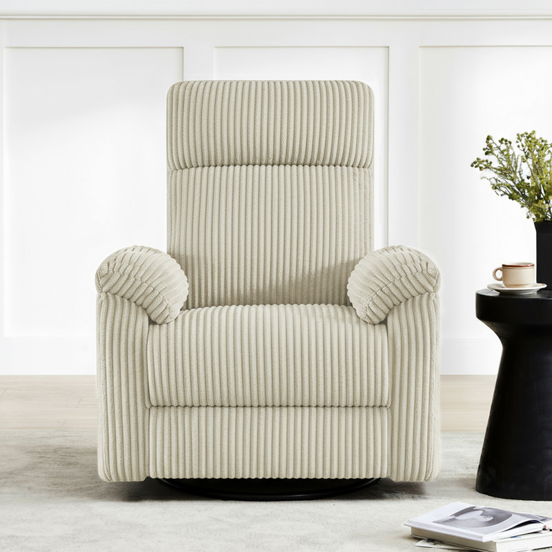 Fauteuil inclinable et oscillant manuel Newport, Crème