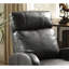 Fauteuil inclinable électrique brun en cuir synthétique-933386467