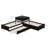 Twin L-shaped Platform Storage Bed-894628508