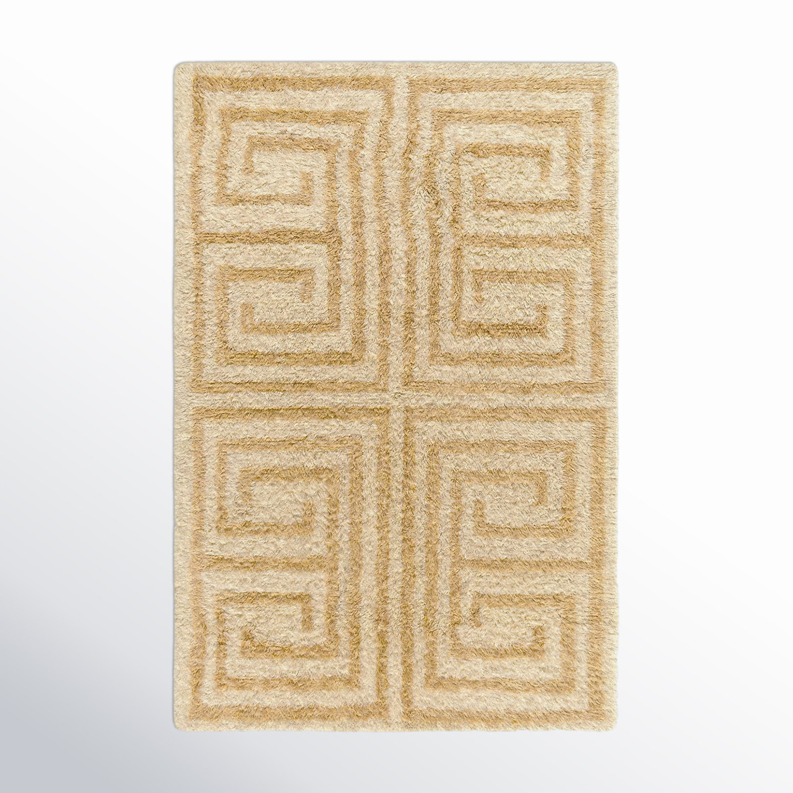 Anemone Hand-Tufted Geometric Shag Rug, Rectangle 8' x 10'