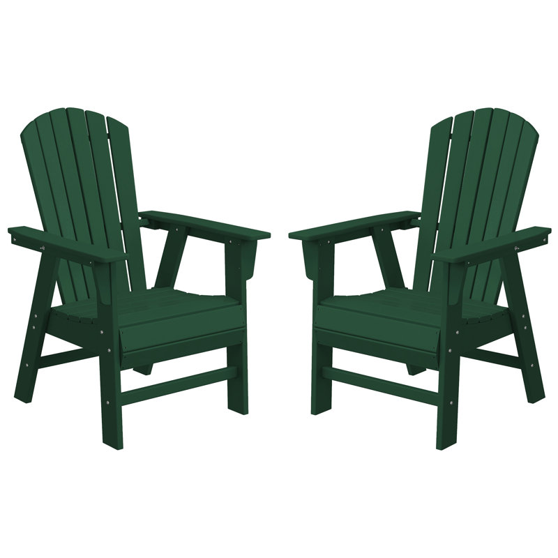 Ensemble de 2 chaises Adirondack Seashell, Green