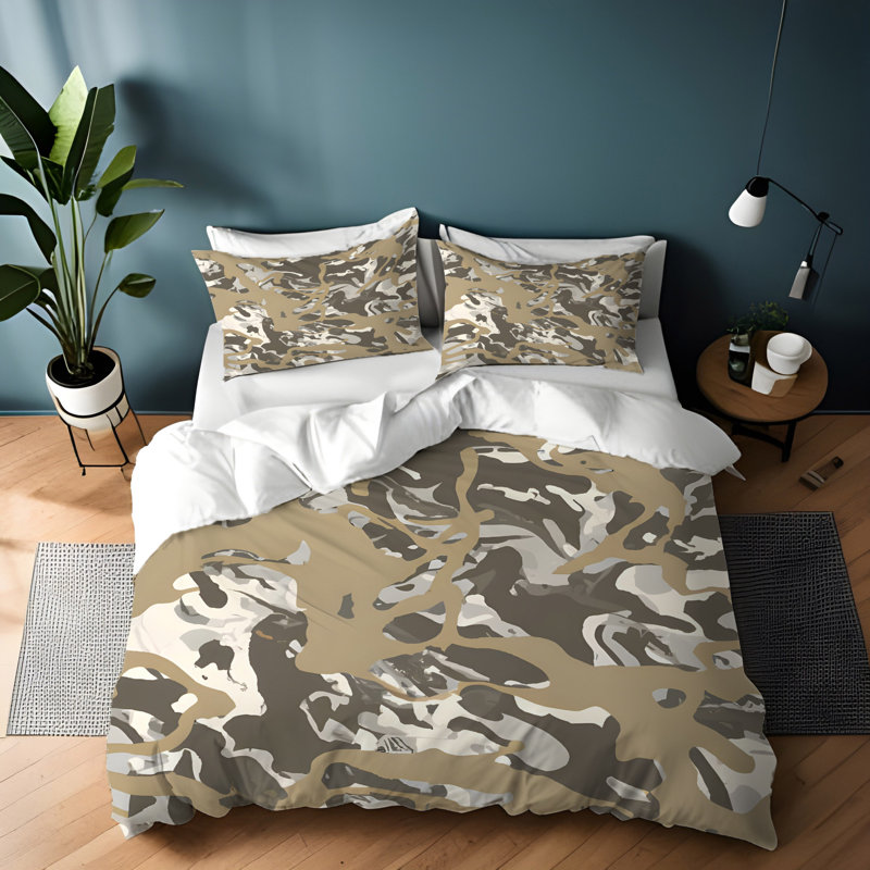 Abstract Duvet Cover, King Duvet Cover + 2 King Shams