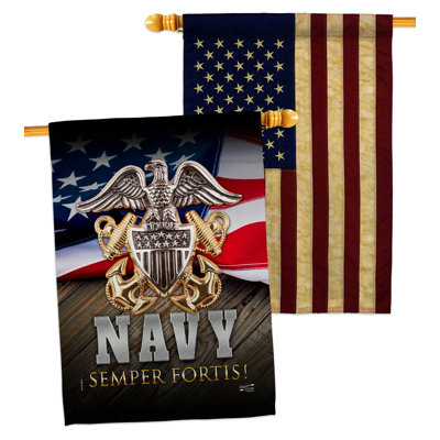 Double Sided 40'' H x 28'' W Polyester House Flag