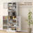 Pantry Cabinet with Adjustable Shelves, Doors