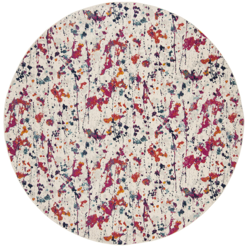 Faustina Performance Abstract Rug, Round 6'7"