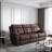 Breathable Power Reclining Sofa with Drop Down Table,USB Button and Wireless Charger-106553381