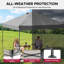 Gazebo pliant SUNJOY 3 m x 3 m, montage facile en une seule pression, hauteur réglable sur 3 niveaux, éclairage DEL amovible avec télécommande, sac de transport à roulettes, gris-125737457