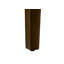 Chaise de salle à manger, hauteur 37 po, ensemble de 2, rembourrée, latérale, salle à manger, cuisine, bois brun, tissu brun, transitionnel