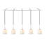 Luminaire suspendu rectangulaire 5 lumières grappe Shults-954320509-953436204