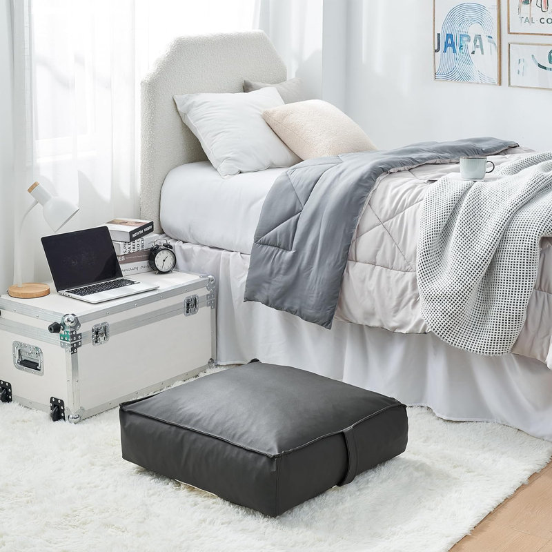 Coussin Rainha College, Gris mousse