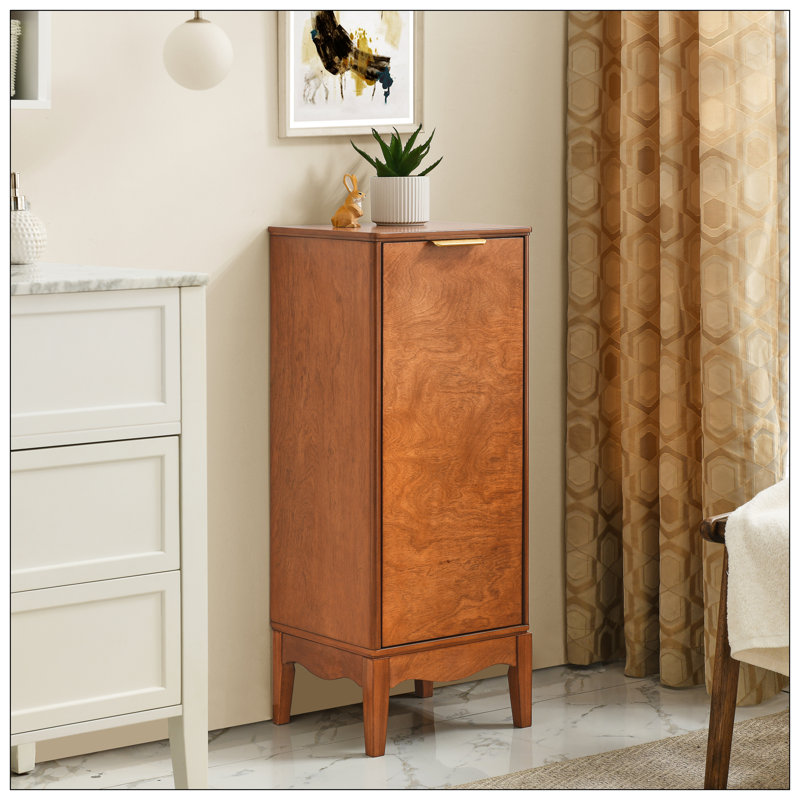 Armoire de plancher de salle de bain moderne avec tablette réglable et buffet