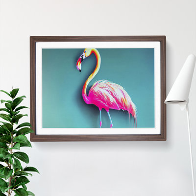 Magnetic Flamingo - Framed Print
