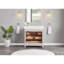Meuble-lavabo en bois massif 36 po avec comptoir en marbre d'ingénierie 1 po, lavabo simple-398984791