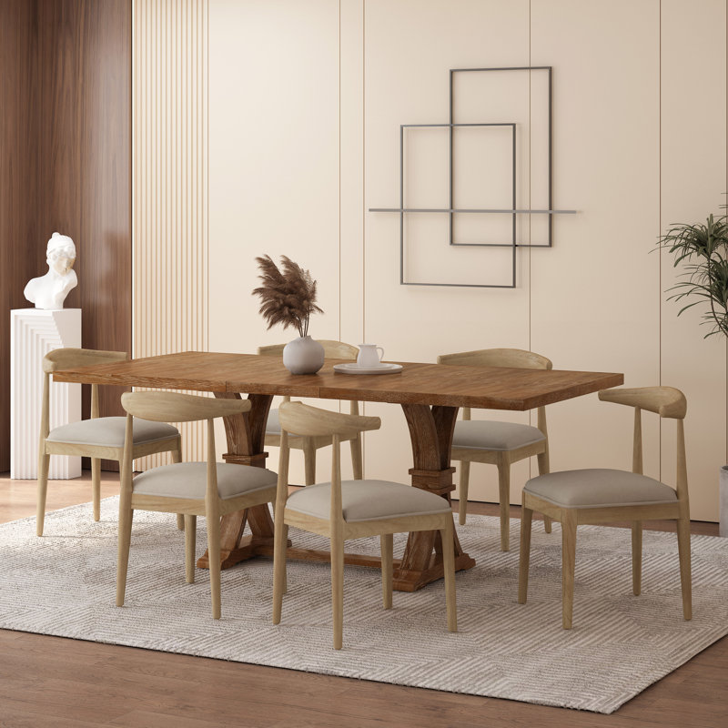 Jojuan Dining Set, Pebble Linen