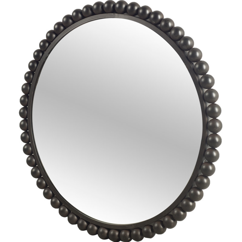 Aydrien Mirror, 43" H x 43" W, Black
