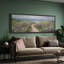 Art mural sur toile encadrée Seaside Meadow Path - Paysage côtier floral pour décor de salle de bain ou de maison de plage-115165176-115165177