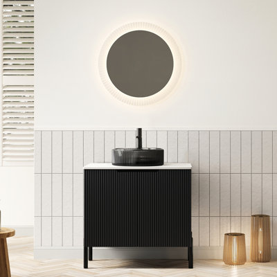 Freestanding Standard With Stone Top