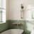 Bathroom Faucet Set With Round Handheld Shower-120233235