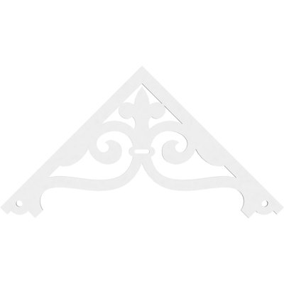 Finley Signature Urethane Gable Pediment, Primed Tan