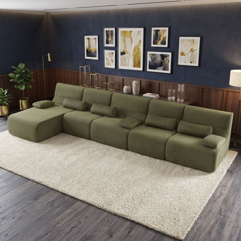 Canapé modulaire avec coussin, Green