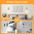Rgb Rechargeable Wall Sconce With Amber Tulip Glass,Multifunctional Gold Wireless Wall Sconces((Set Of 2)-1928440108-1928440109