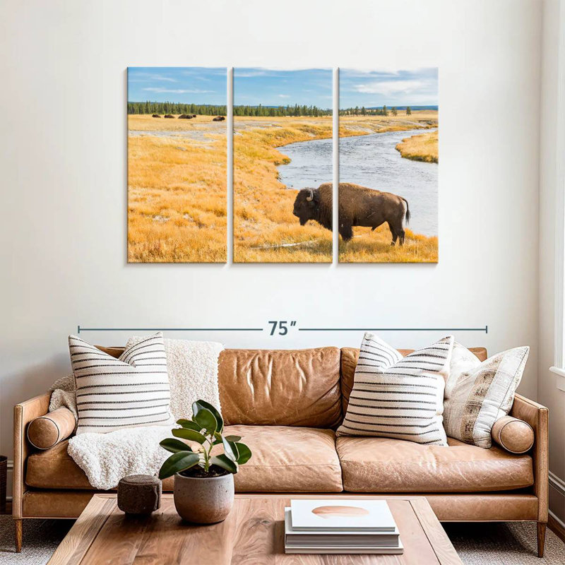 Brampt National Park Bison, 36" H x 57" W