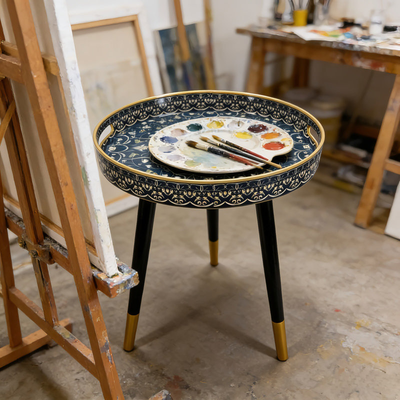 Bohemian 3-leg Round Side Table