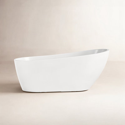 Cora 67" Freestanding Soaking Acrylic Bathtub