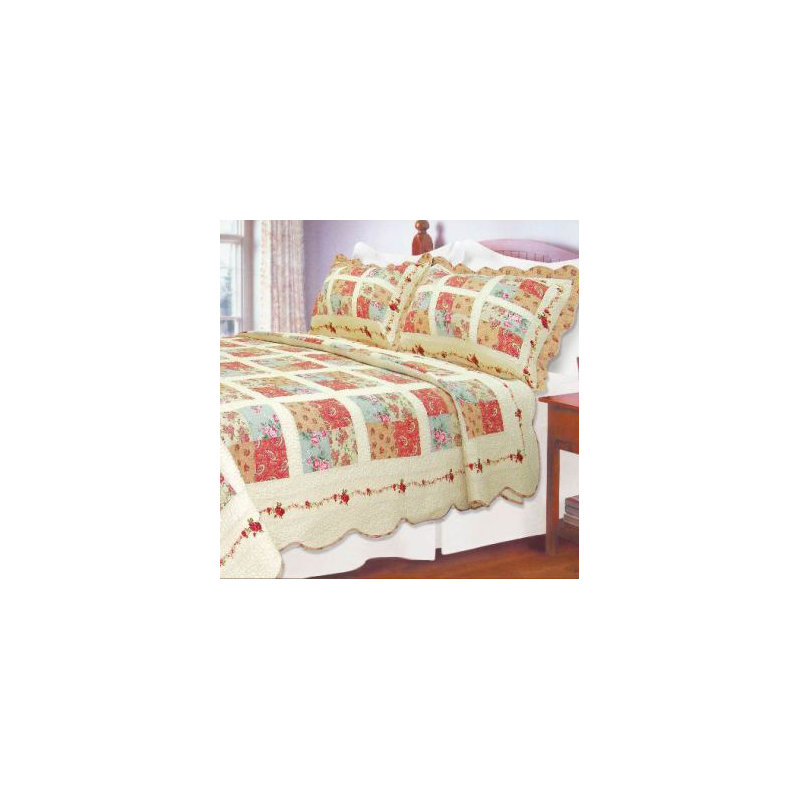 Traditional Cotton Floral Quilt