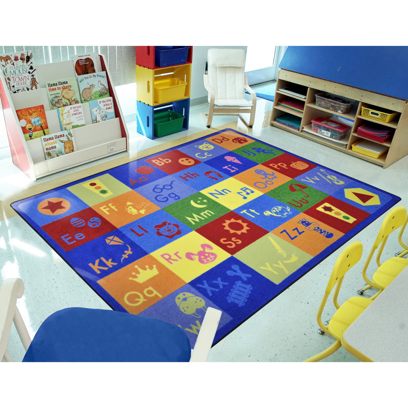 Kid Essentials Simply Phonics Area Rug, Rectangle 5'4" x 7'8"