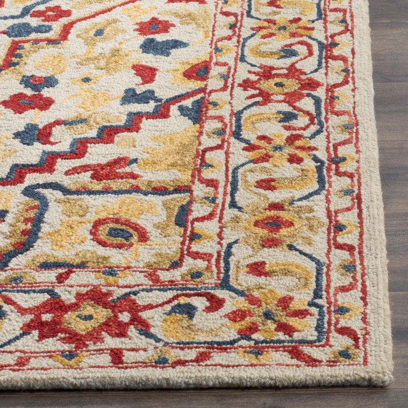 Tapis oriental en laine touffeté à la main Vahakn, Rectangle 2 pi x 3 pi