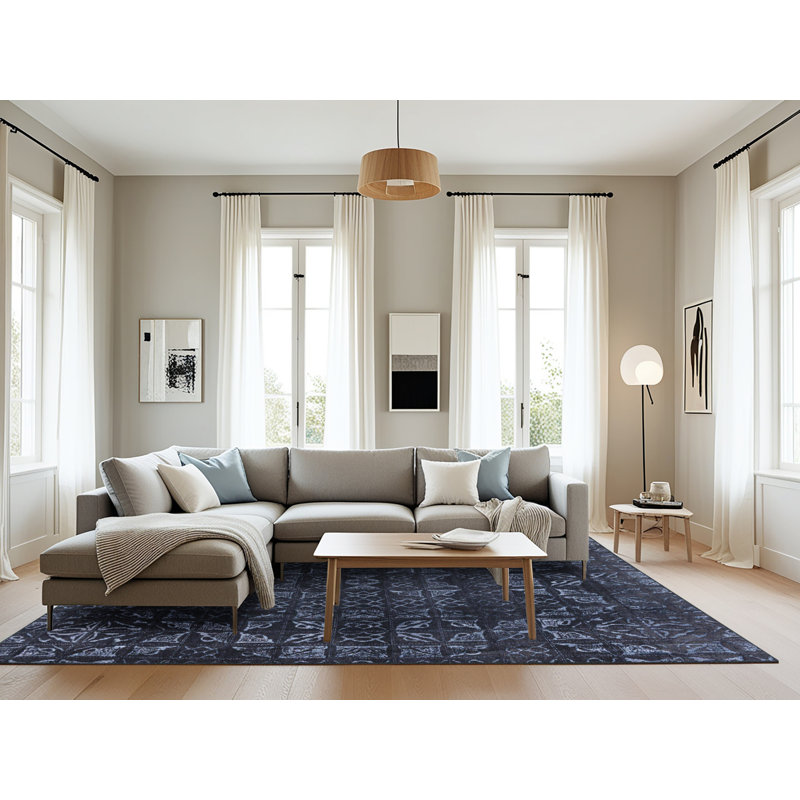 Tapis abstrait moderne 4491, Rectangle 8 pi x 12 pi