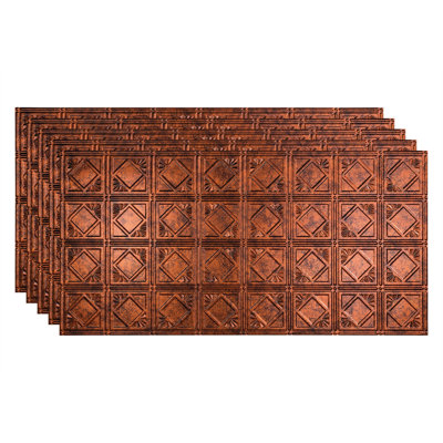 Panneau de plafond décoratif en vinyle 4 pi x 4 pi FASÄDE