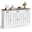 Buffet 55,1 W avec 3 tiroirs, tablettes réglables et grand tiroir-2124346293