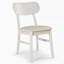 Chaise de salle à manger en bois à dossier courbé scandinave