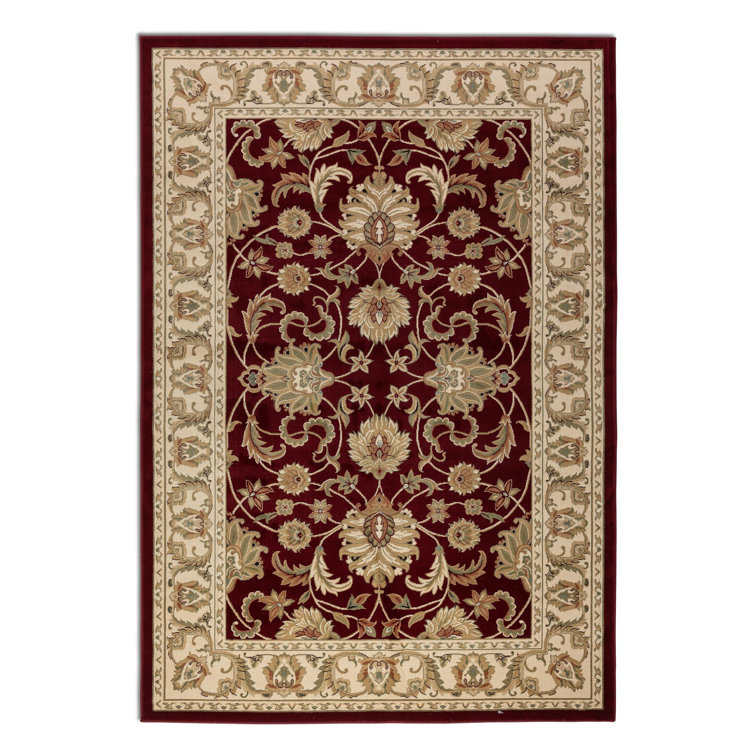 Harirud Machine Woven Red Indoor Rug