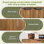 Buffet avec rangement, buffet de style campagnard avec trombone, meuble-bar en bois pour la cuisine