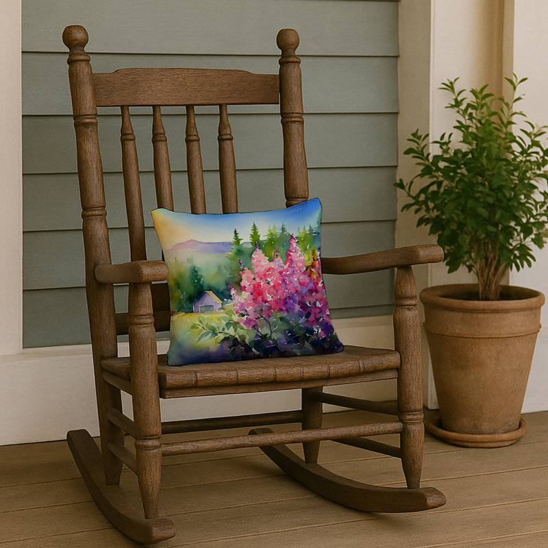 Coussin décoratif Idaho Syringa, Carré 14 po