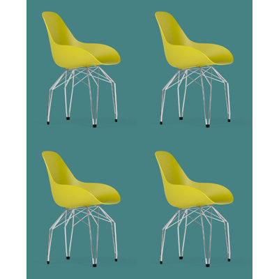 Chaises en diamant (ensemble de 4)