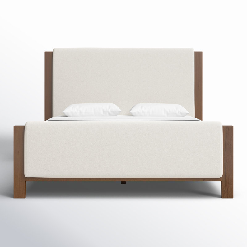 Willem Solid Wood Bed, King, Crypton Wayfarer Snow
