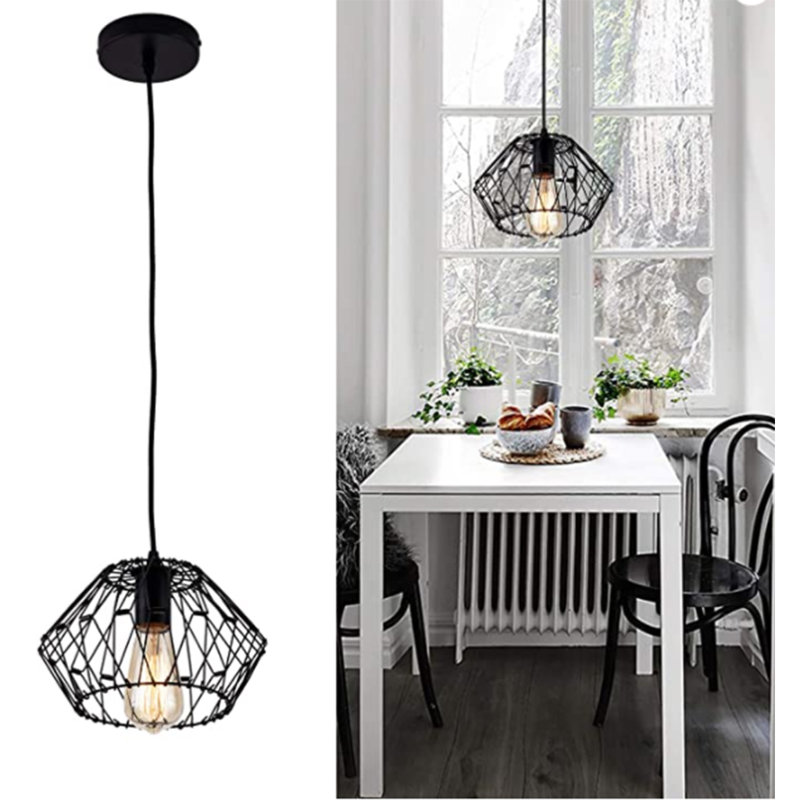 Luminaire suspendu géométrique simple à 1 lumière