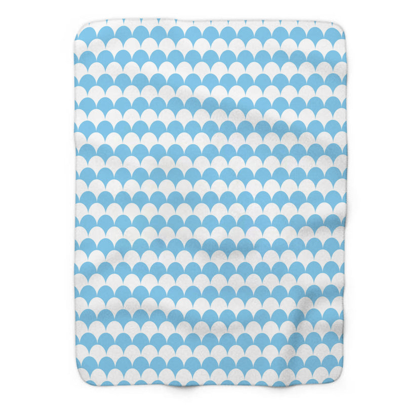 Couverture sherpa de qualité supérieure brun clair, rose et bleu, Lit simple
