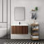 Meuble-lavabo de salle de bain - Contreplaqué 36 po - 1 pièce - Standard - Noyer