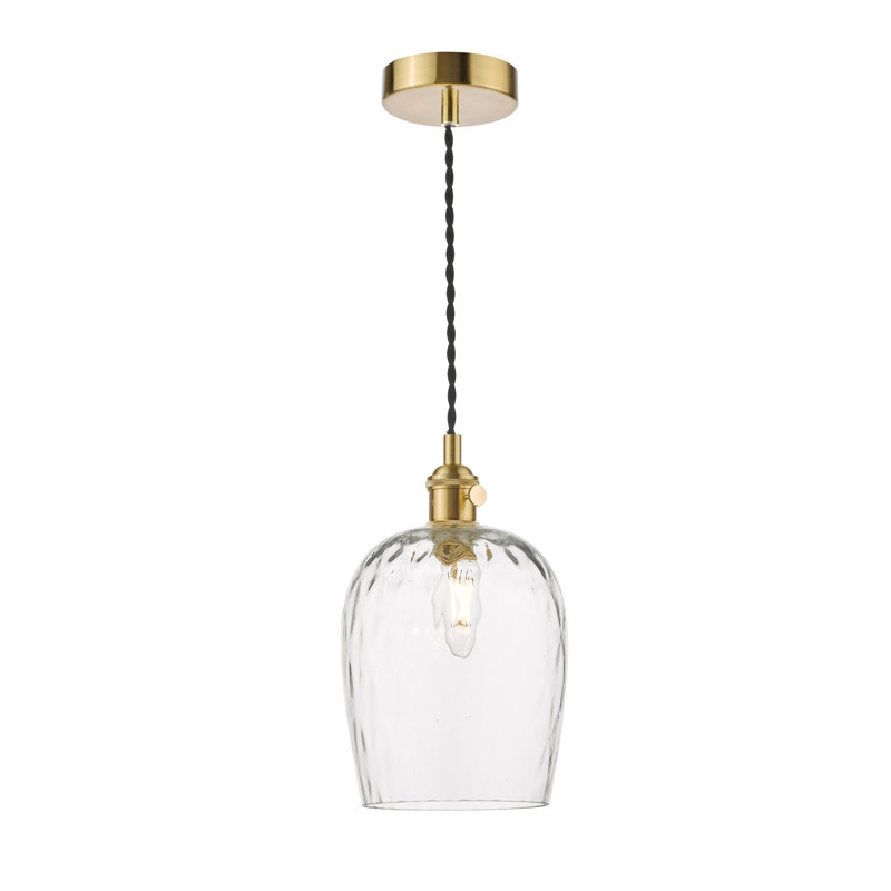 1 - Light Pendant, Natural Brass