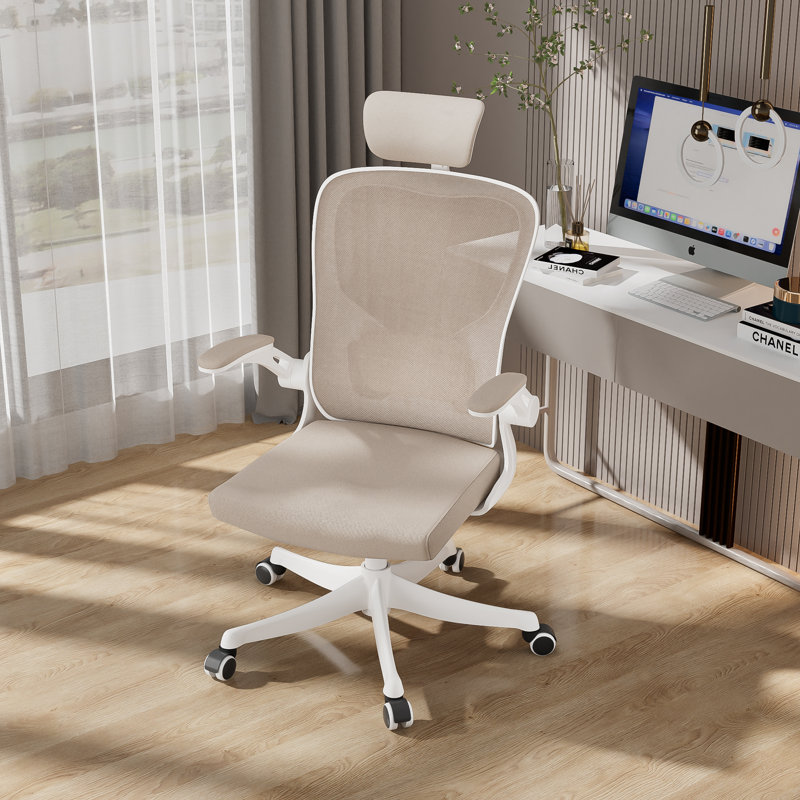 Chaise de bureau ergonomique avec support lombaire, appui-tête et accoudoirs rabattables à hauteur réglable avec fauteuil inclinable multi-angle de 90 ° à 125 ° avec une capacité de 350 lb