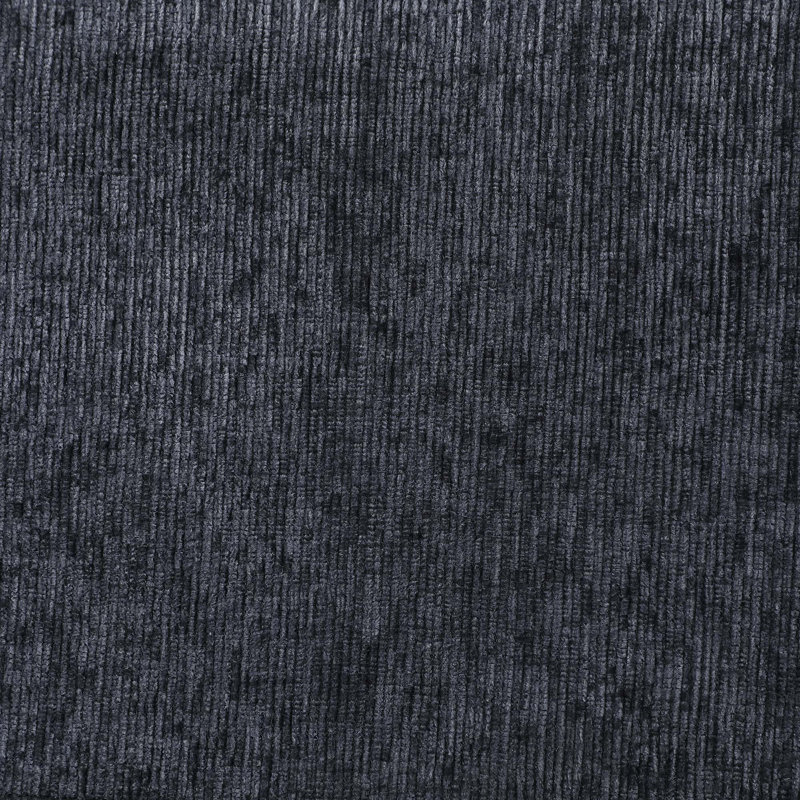 Canapé modulaire avec repose-pieds, Lin noir